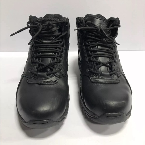 Thorogood Mens Mid Cut Work Boot Black Size 10 M
